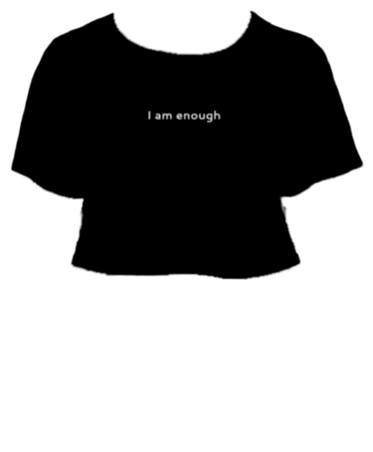 I AM ENOUGH Crop Top