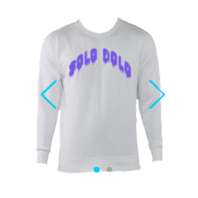 Solo Dolo White Crewneck Sweater