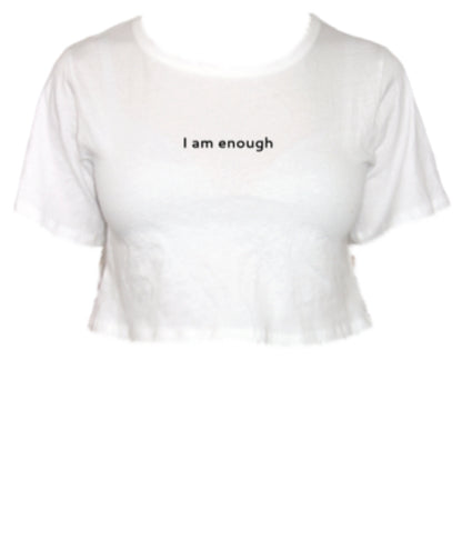 I AM ENOUGH Crop Top