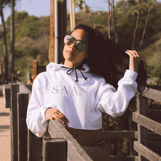 I AM WORTH IT Crop Hoodie